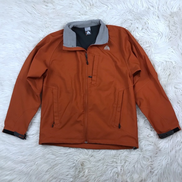 Nike ACG Other - Nike ACG Sz L Orange Zip Up Fleece Athletic Jacket